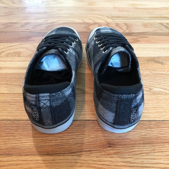 Keen Black and Gray Plaid Sneakers - Picture 8 of 8